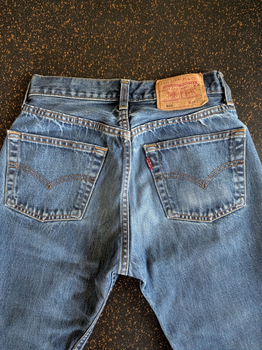Vintage Levi's Blue Women's 501 Straight Fit Jeans